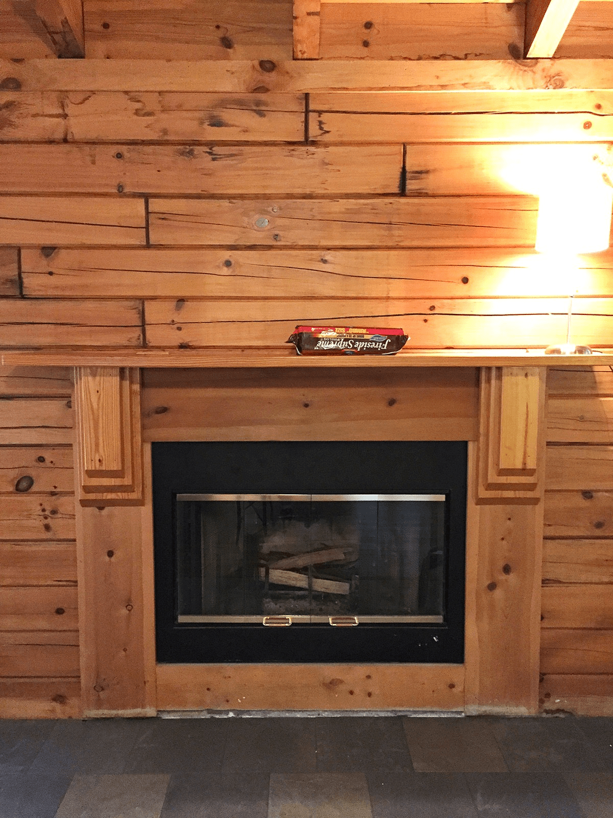 My DIY Stone Veneer Fireplace Project