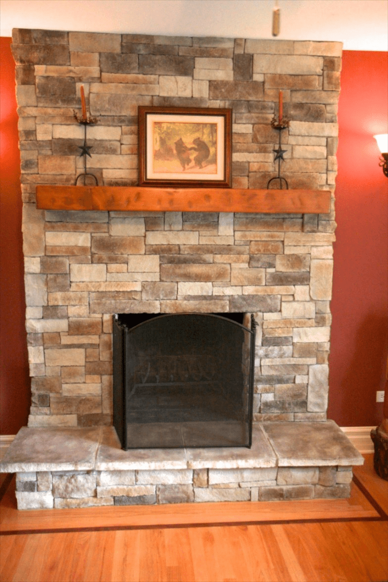 Does My Stone Fireplace Have To Extend To The Ceiling?