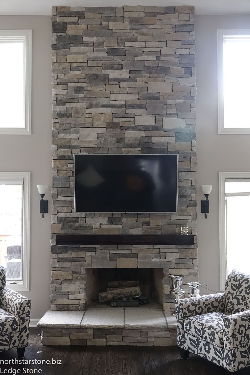 Ledgestone Fireplace Picture Gallery - North Star Stone