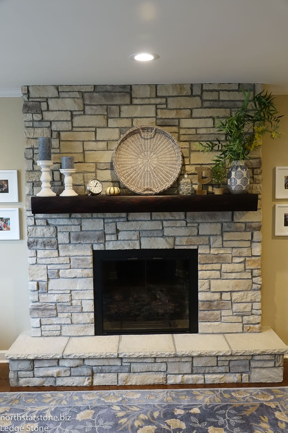 Ledgestone Fireplace Picture Gallery - North Star Stone