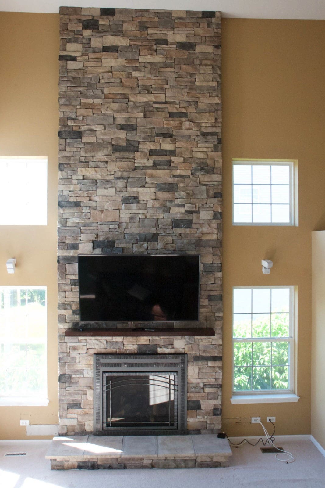 Mountain Ledgestone Stone Veneer Fireplace Picture Gallery
