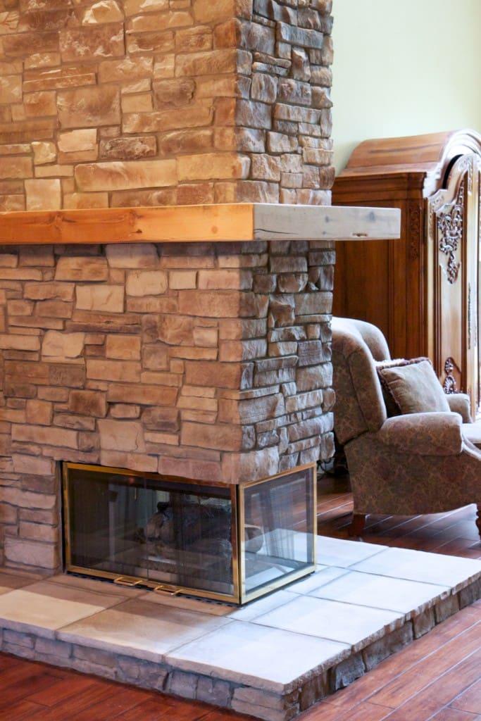 Mountain Ledge Stone Fireplace Pictures - North Star Stone