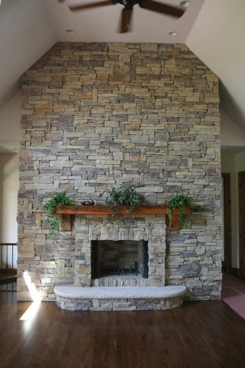 Mountain Ledge Stone Fireplace Pictures - North Star Stone